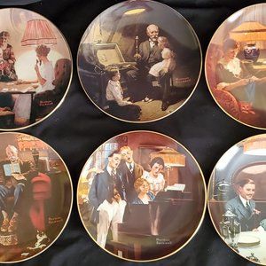 Set of Six Rockwell "Light Campaign" Plates